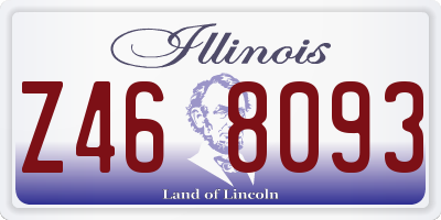 IL license plate Z468093