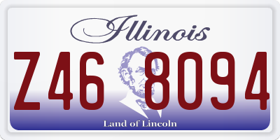 IL license plate Z468094