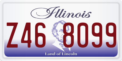 IL license plate Z468099
