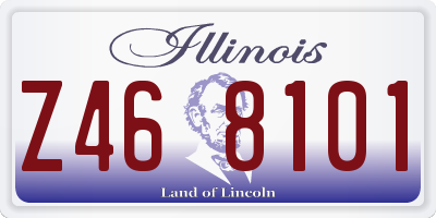 IL license plate Z468101