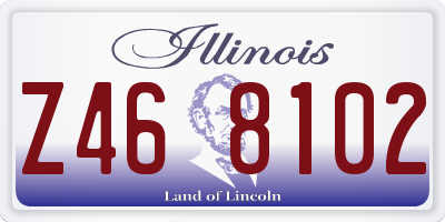 IL license plate Z468102
