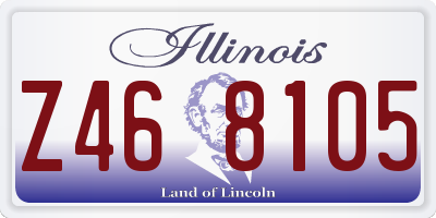 IL license plate Z468105