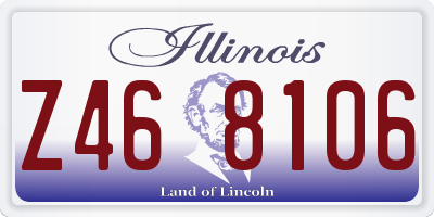 IL license plate Z468106