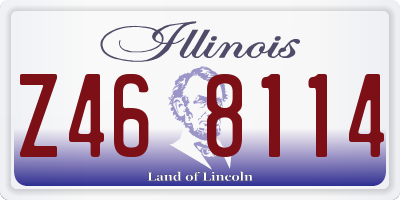 IL license plate Z468114