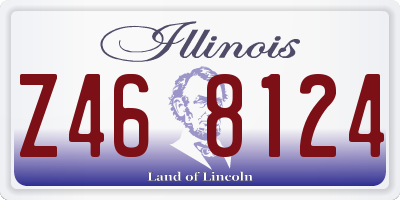 IL license plate Z468124
