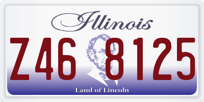 IL license plate Z468125