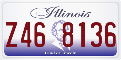 IL license plate Z468136