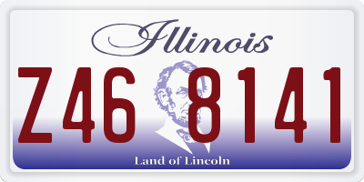IL license plate Z468141