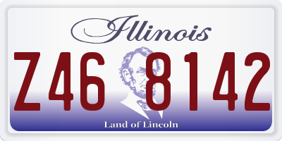 IL license plate Z468142