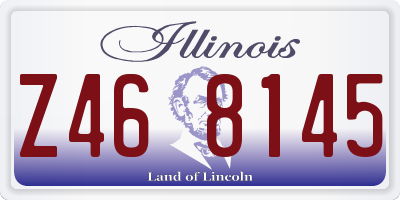 IL license plate Z468145