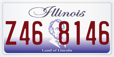 IL license plate Z468146