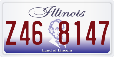 IL license plate Z468147