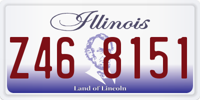 IL license plate Z468151