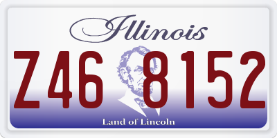 IL license plate Z468152