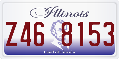 IL license plate Z468153