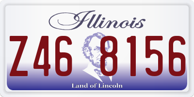 IL license plate Z468156