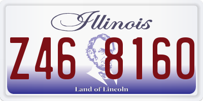 IL license plate Z468160