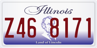 IL license plate Z468171