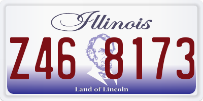 IL license plate Z468173