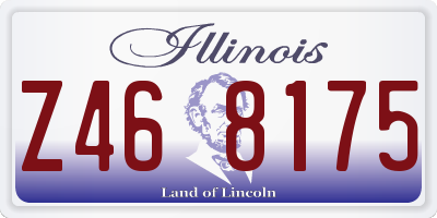IL license plate Z468175