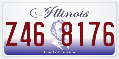 IL license plate Z468176