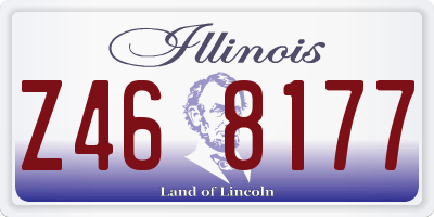 IL license plate Z468177