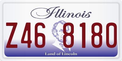 IL license plate Z468180