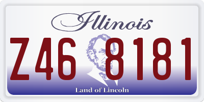 IL license plate Z468181