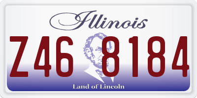 IL license plate Z468184