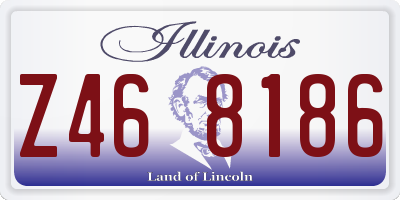 IL license plate Z468186