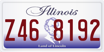 IL license plate Z468192