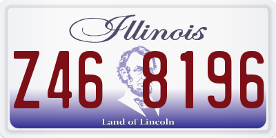 IL license plate Z468196