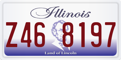 IL license plate Z468197