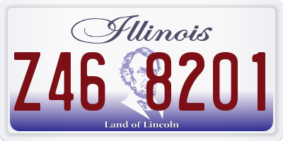 IL license plate Z468201