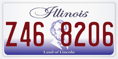 IL license plate Z468206