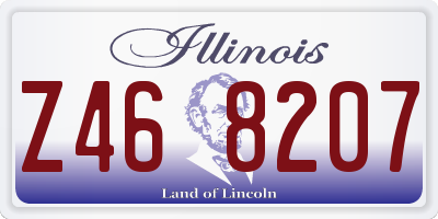 IL license plate Z468207