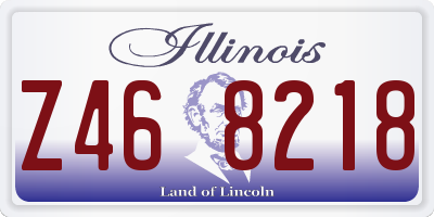 IL license plate Z468218