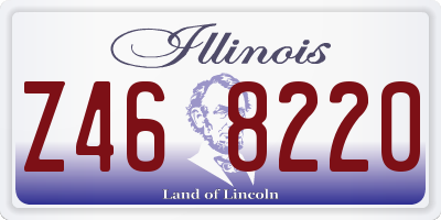 IL license plate Z468220