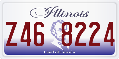 IL license plate Z468224