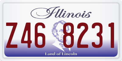 IL license plate Z468231