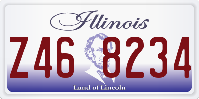 IL license plate Z468234