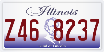 IL license plate Z468237