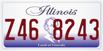 IL license plate Z468243