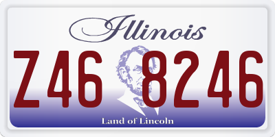 IL license plate Z468246