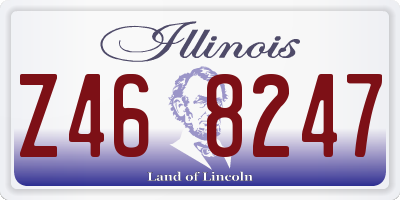 IL license plate Z468247