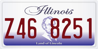 IL license plate Z468251