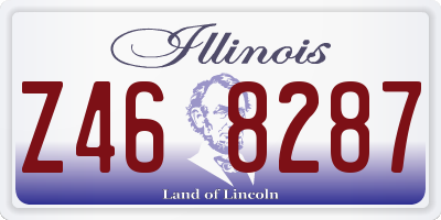 IL license plate Z468287