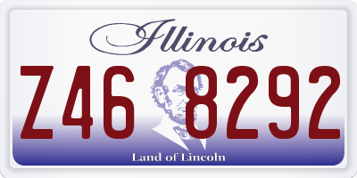 IL license plate Z468292