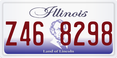 IL license plate Z468298