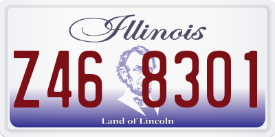 IL license plate Z468301